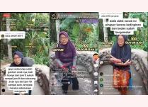 Hình ảnh những người phụ nữ nghèo khổ tắm nước bùn bẩn để xin tiền trên TikTok tại Indonesia.