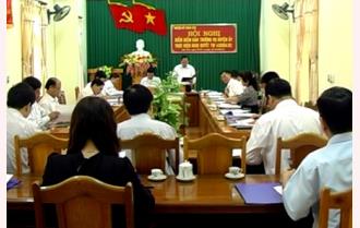 Huyện ủy Trấn Yên kiểm điểm theo Nghị quyết Trung ương 4