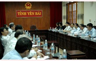 Chủ tịch UBND tỉnh Phạm Duy Cường làm việc với Tập đoàn Công nghiệp Cao su Việt Nam
