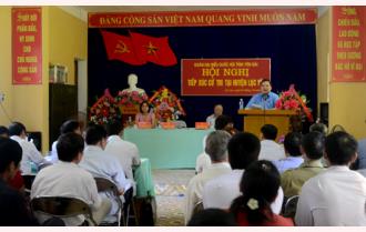 Đoàn đại biểu Quốc hội khóa XIV tỉnh Yên Bái tiếp xúc cử tri huyện Lục Yên
