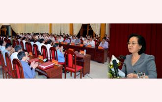 Phát biểu nhận nhiệm vụ của đồng chí Bí thư Tỉnh ủy Phạm Thị Thanh Trà