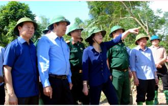 Phó Thủ tướng Trương Hòa Bình kiểm tra việc khắc phục hậu quả thiên tai tại tỉnh Yên Bái