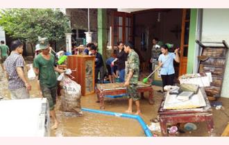 Thị xã Nghĩa Lộ khẩn trương khắc phục hậu quả mưa lũ