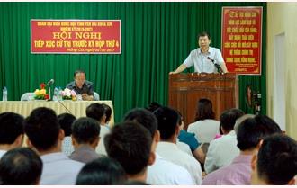 Đoàn đại biểu Quốc hội khóa XIV tỉnh Yên Bái tiếp xúc cử tri huyện Trấn Yên