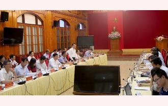 Tổ công tác của Thủ tướng Chính phủ kiểm tra hoạt động công vụ tại UBND tỉnh Yên Bái