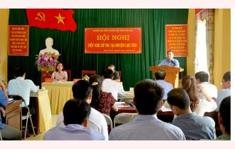 Đoàn Đại biểu Quốc hội tỉnh tiếp xúc cử tri huyện Lục Yên

