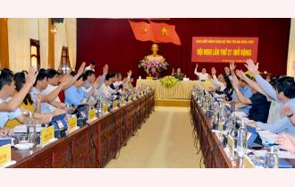 Bế mạc Hội nghị lần thứ 27 mở rộng Ban Chấp hành Đảng bộ tỉnh Yên Bái khóa XVIII