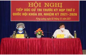 Đoàn ĐBQH khóa XV tỉnh Yên Bái tiếp xúc cử tri huyện Mù Cang Chải