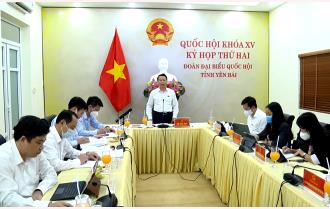 Kỳ họp thứ hai, Quốc hội khóa XV: Các đại biểu Quốc hội tỉnh Yên Bái tham gia 44 ý kiến thảo luận tại tổ 
