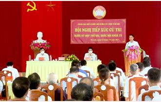 Trưởng Đoàn Đại biểu Quốc hội, Bí thư Tỉnh ủy Đỗ Đức Duy tiếp xúc cử tri huyện Yên Bình
