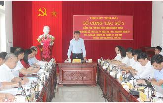 Chủ tịch UBND tỉnh Trần Huy Tuấn kiểm tra tiến độ thực hiện Chương trình hành động số 135 tại huyện Văn Yên