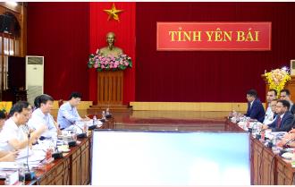 Chủ tịch UBND tỉnh Trần Huy Tuấn làm việc với đoàn doanh nghiệp bang Rajasthan (Ấn Độ)