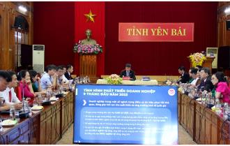 Yên Bái dự Hội nghị trực tuyến Thường trực Chính phủ gặp mặt doanh nhân Việt Nam