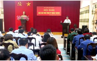 Hội nghị báo cáo viên Tỉnh ủy Yên Bái tháng 10: Tập trung tuyên truyền các 
sự kiện chính trị, hoạt động đối ngoại của đất nước và của tỉnh