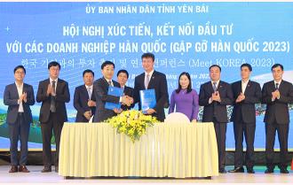 Hội nghị xúc tiến, kết nối đầu tư Yên Bái với các doanh nghiệp Hàn Quốc