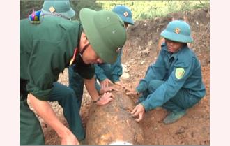 Yên Bái: Phá hủy thành công quả bom 750 bảng Anh tại huyện Mù Cang Chải