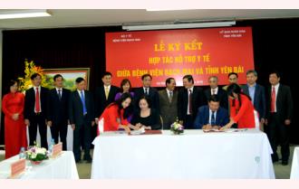 Yên Bái ký kết Thỏa thuận hợp tác hỗ trợ y tế với Bệnh viện Bạch Mai