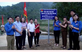 Tỉnh đoàn Yên Bái, Đoàn Thanh niên Văn phòng Chính phủ khánh thành công trình tình nguyện tại xã Kiên Thành