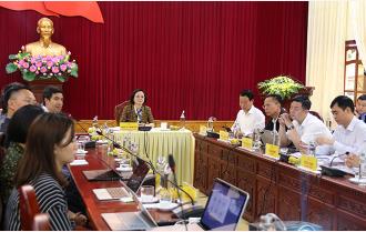 Thường trực Tỉnh ủy làm việc với đơn vị tư vấn về Chiến lược phát triển kinh tế- xã hội tỉnh Yên Bái