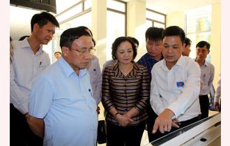 Đoàn công tác Tỉnh ủy Hà Tĩnh thăm và làm việc tại huyện Trấn Yên