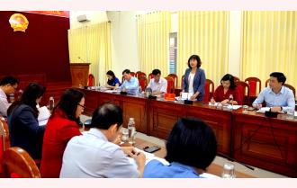Thường trực HĐND tỉnh Yên Bái làm việc với UBND tỉnh về công tác quản lý nhà nước đảm bảo vệ sinh an toàn thực phẩm