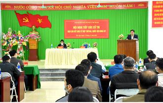 Đoàn đại biểu Quốc hội tỉnh Yên Bái tiếp xúc cử tri huyện Lục Yên
