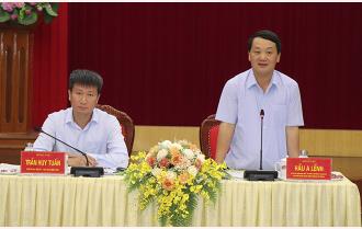 Đoàn công tác của Ban Chỉ đạo các chương trình mục tiêu quốc gia làm việc tại tỉnh Yên Bái
