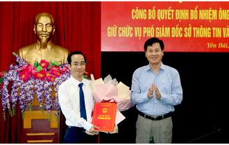 Đồng chí Nguyễn Duy Khiêm được bổ nhiệm giữ chức Phó Giám đốc Sở Thông tin và Truyền thông tỉnh Yên Bái