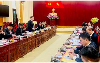 Đoàn công tác Đảng đoàn Liên hiệp các Hội Khoa học và Kỹ thuật Việt Nam làm việc tại Yên Bái