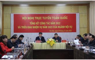 Chủ tịch UBND tỉnh Trần Huy Tuấn dự Hội nghị tổng kết công tác năm 2022 của Bộ Nội vụ