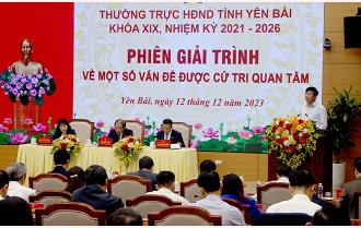 Thường trực HĐND tỉnh Yên Bái tổ chức Phiên giải trình một số vấn đề cử tri quan tâm