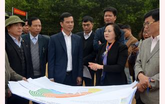Bí thư Tỉnh ủy Phạm Thị Thanh Trà kiểm tra công tác chuẩn bị Lễ phát động Tết trồng cây 