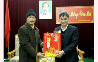 Ban Trị sự Giáo hội Phật giáo tỉnh chúc tết tỉnh Yên Bái