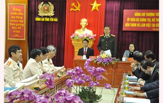 Bộ trưởng Bộ Công an Tô Lâm thăm và làm việc tại Công an tỉnh Yên Bái