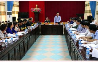 Thảo luận, thống nhất nội dung, chương trình phối hợp tuyên truyền Hội nghị ký kết tuyên truyền biển, đảo giữa Tỉnh ủy Yên Bái và Đảng ủy Quân chủng Hải quân