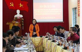 Bí thư Tỉnh ủy Phạm Thị Thanh Trà làm việc với cán bộ chủ chốt huyện Lục Yên