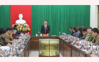 Chủ tịch UBND tỉnh Đỗ Đức Duy làm việc với Đảng bộ huyện Trấn Yên