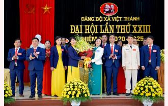 Đại hội điểm Đảng bộ xã Việt Thành lần thứ XXIII, nhiệm kỳ 2020 – 2025 thành công tốt đẹp