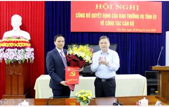 Đồng chí Trần Anh Tuấn được bổ nhiệm Phó Trưởng ban Dân vận Tỉnh ủy Yên Bái