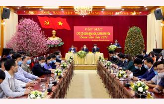 Tỉnh ủy Yên Bái gặp mặt các cơ quan báo chí, tuyên truyền xuân Tân Sửu 2021