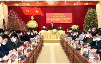 Tỉnh ủy Yên Bái gặp mặt các cơ quan báo chí, tuyên truyền xuân Nhâm Dần 2022
