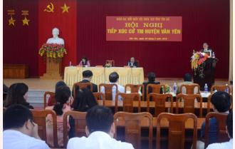 Đoàn đại biểu Quốc hội khóa XIII tỉnh Yên Bái tiếp xúc cử tri huyện Văn Yên
