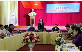 Bí thư Tỉnh ủy Phạm Thị Thanh Trà làm việc với Hội Doanh nhân trẻ tỉnh Yên Bái

