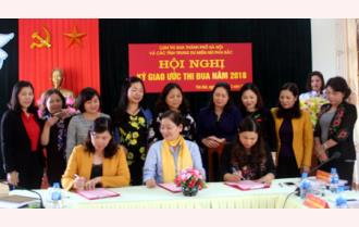 Hội LHPN thành phố Hà Nội và các tỉnh trung du, miền núi phía Bắc ký giao ước thi đua năm 2018