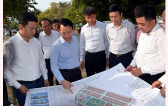 Thường trực Tỉnh ủy Yên Bái kiểm tra tình hình phát triển kinh tế - xã hội tại thị xã Nghĩa Lộ