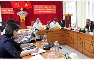 Yên Bái tham dự Hội nghị trực tuyến triển khai nhiệm vụ công tác tổ chức xây dựng Đảng