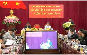 Hội nghị Ban Chấp hành Đảng bộ tỉnh Yên Bái lần thứ 18 về công tác quy hoạch cán bộ