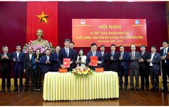 UBND tỉnh Yên Bái ký kết Thỏa thuận hợp tác với Đại học Thái Nguyên