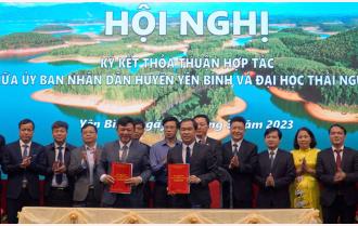 UBND huyện Yên Bình ký kết Thỏa thuận hợp tác với Đại học Thái Nguyên