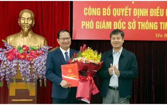 Đồng chí Nguyễn Thúc Mạnh được bổ nhiệm Phó Giám đốc Sở Thông tin và Truyền thông tỉnh Yên Bái

